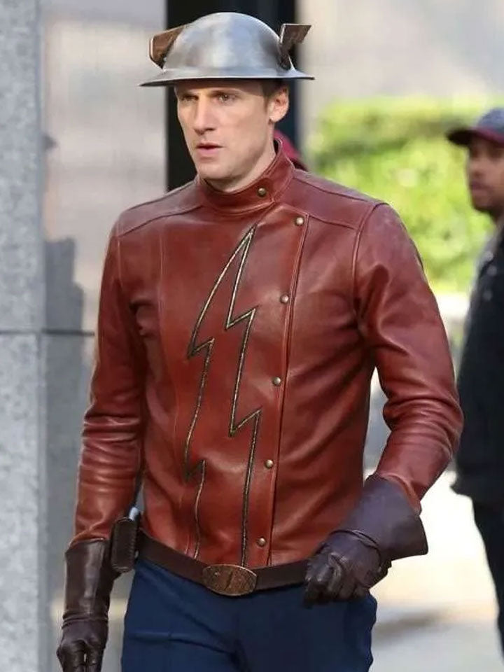 Burgundy Motorcycle Jacket