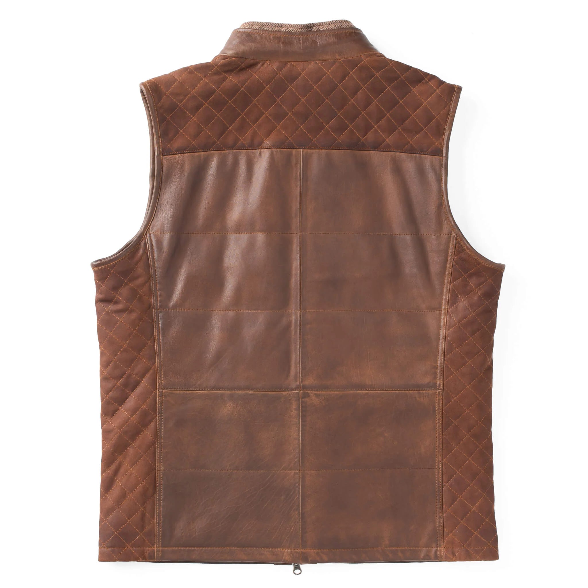 Mens Madison Cave Creek Leather Vest