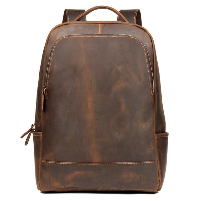 The Vernon Backpack  Genuine Vintage Leather Minimalist Backpack