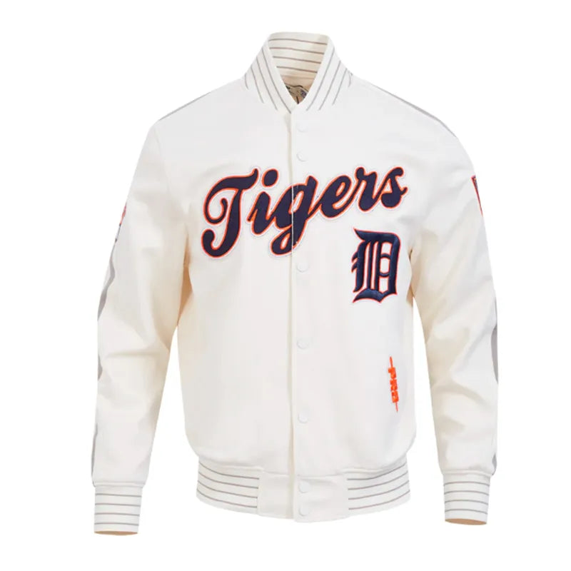 Detroit Tigers Logo Game Day Eggshell Jacket