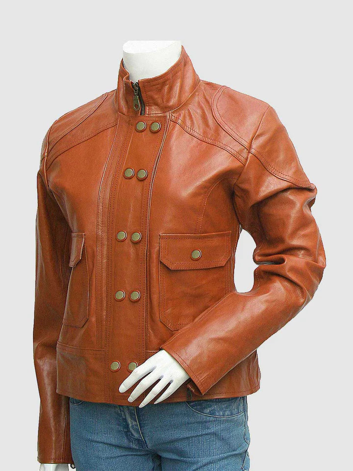 Vintage Tan Leather Jacket