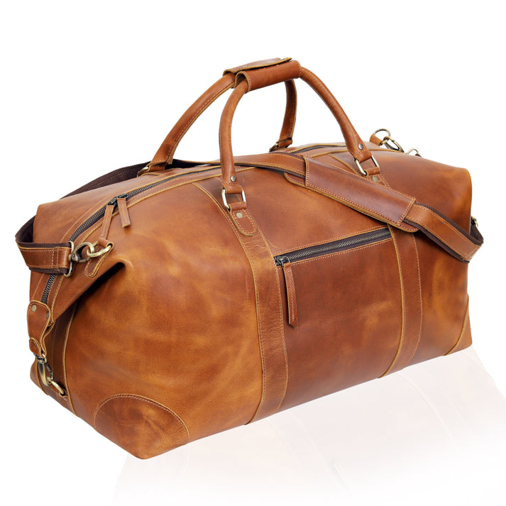 Nashville Leather Duffel Travel Bag  20 inch