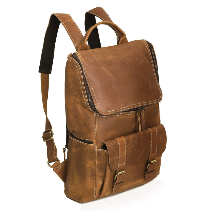 MADISON LEATHER BACKPACK  TAN