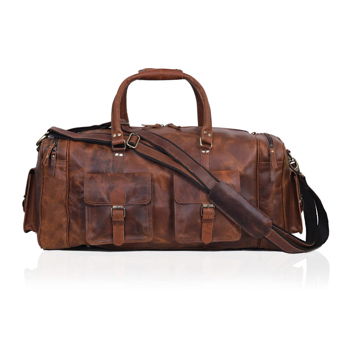 NEW JERSEY LEATHER DUFFEL BAG 20
