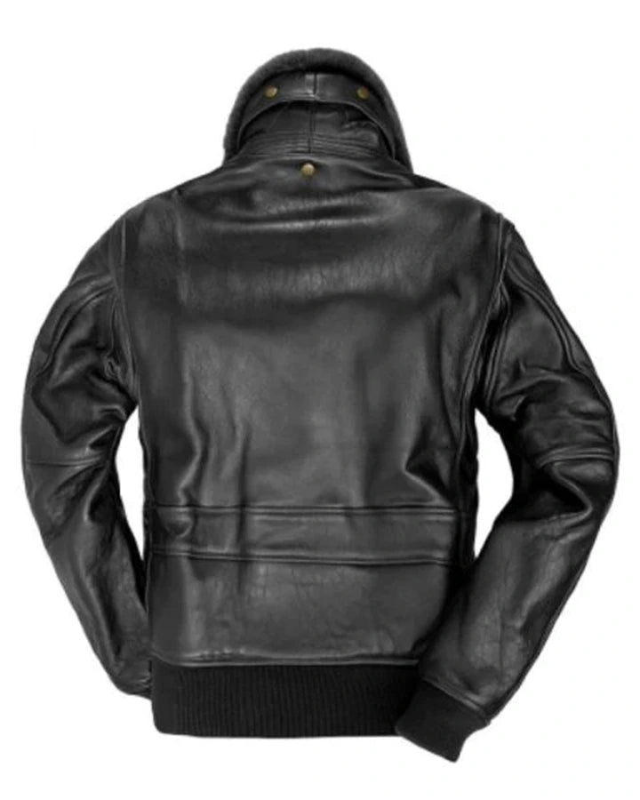 Mark US Shearling Fur G-1 Bomber Flight Jacket