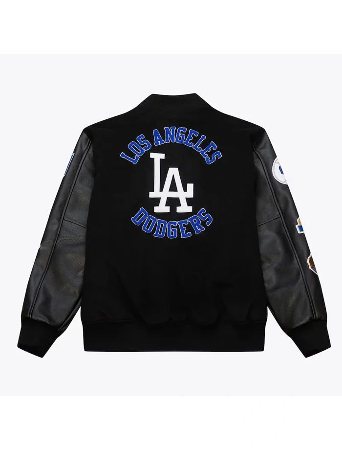LA Dodgers Black Vintage Varsity Jacket