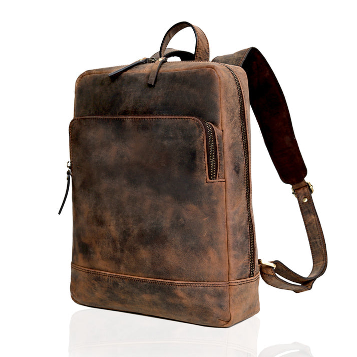 Madison Leather Travel Laptop Backpack