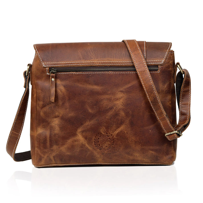 JUPITER LEATHER MESSENGER BAG  10  14