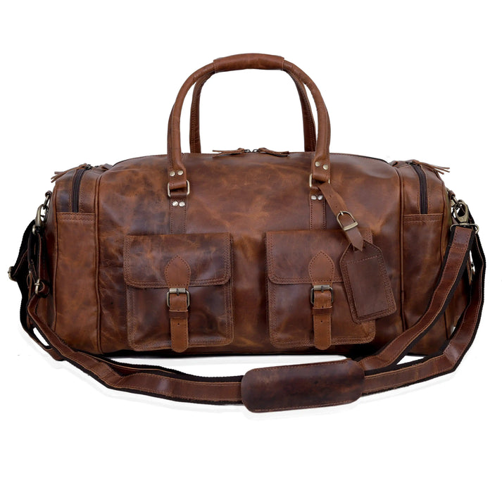 NEW JERSEY LEATHER DUFFEL BAG 20