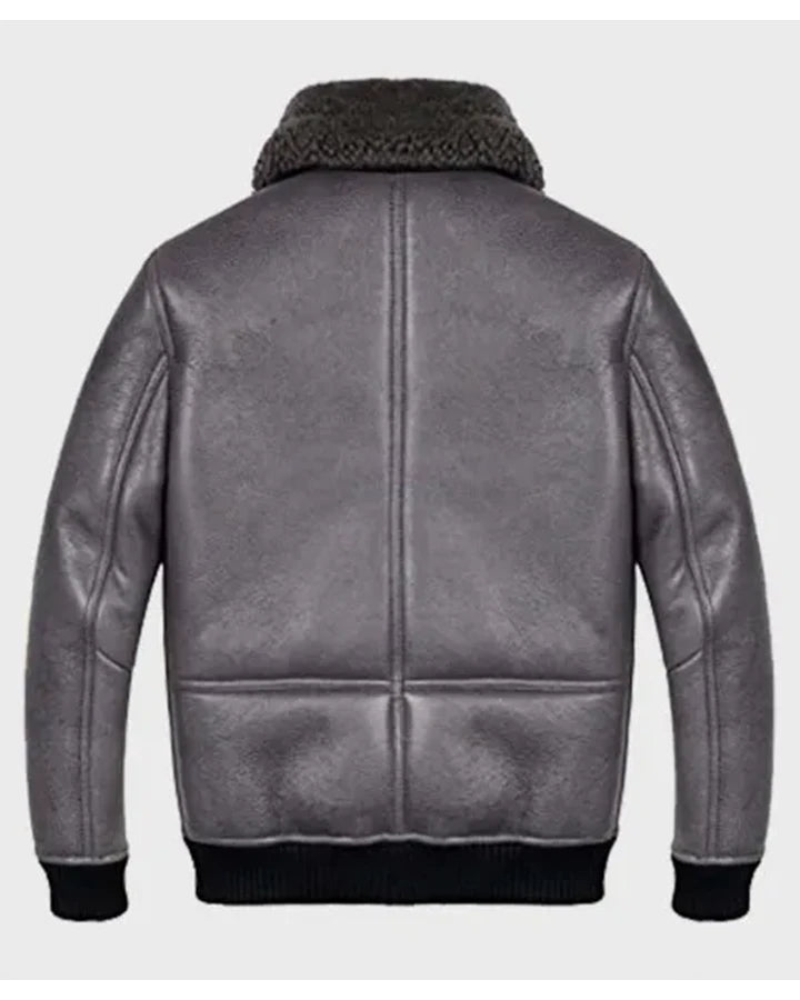 Robinson Shearling Grey B2 Leather Jacket