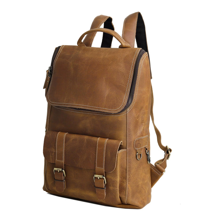 MADISON LEATHER BACKPACK  TAN
