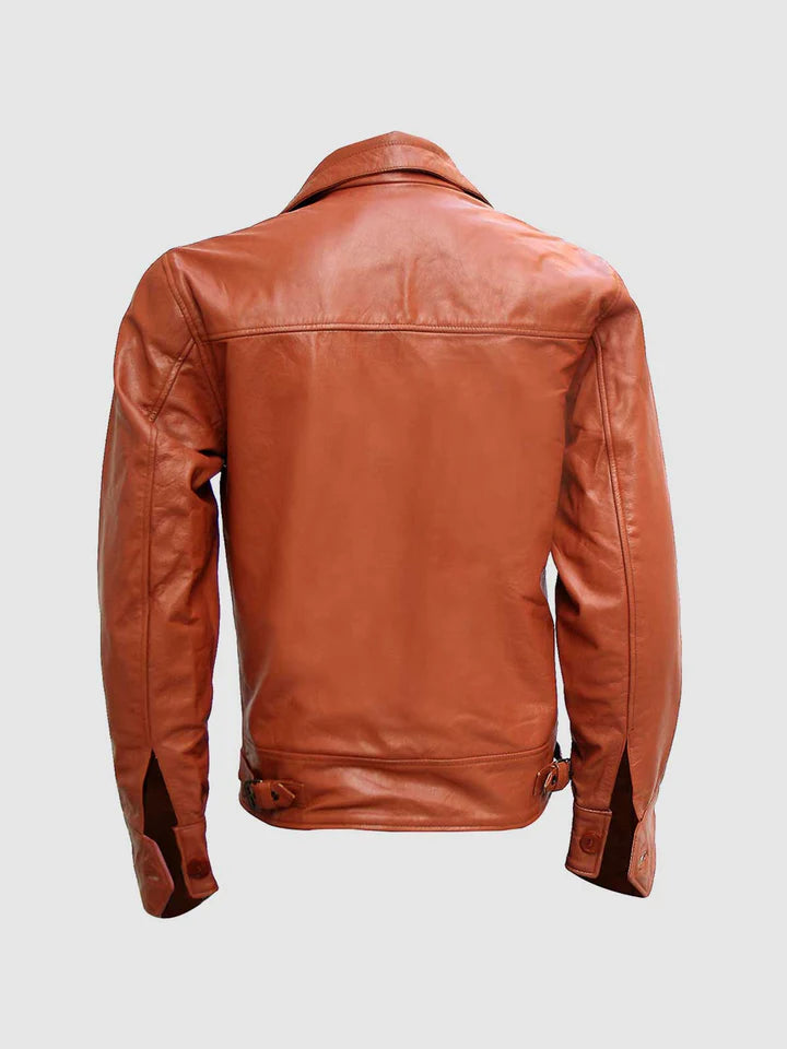 Classic Tan Leather Jacket