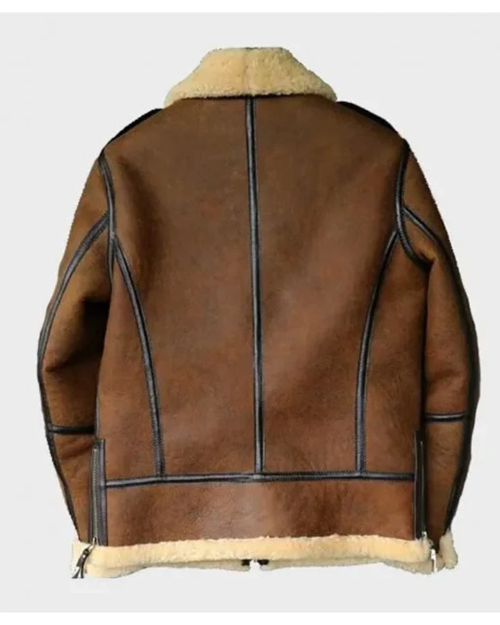 Johnson Brown SF Shearling Soft Leather Jacket