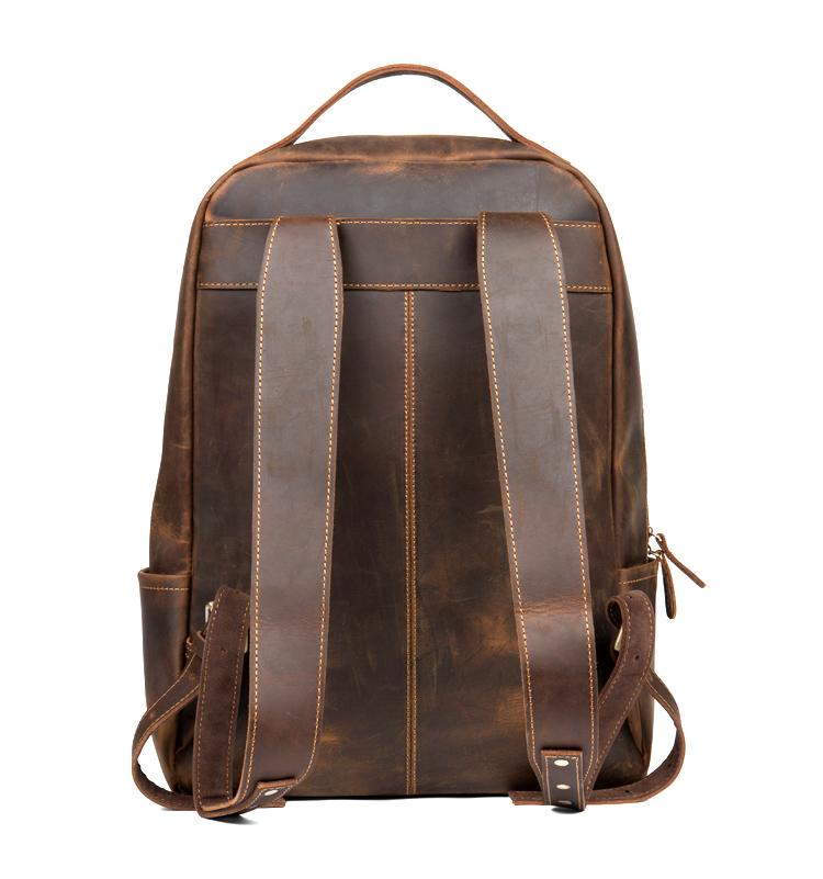 The Vernon Backpack  Genuine Vintage Leather Minimalist Backpack