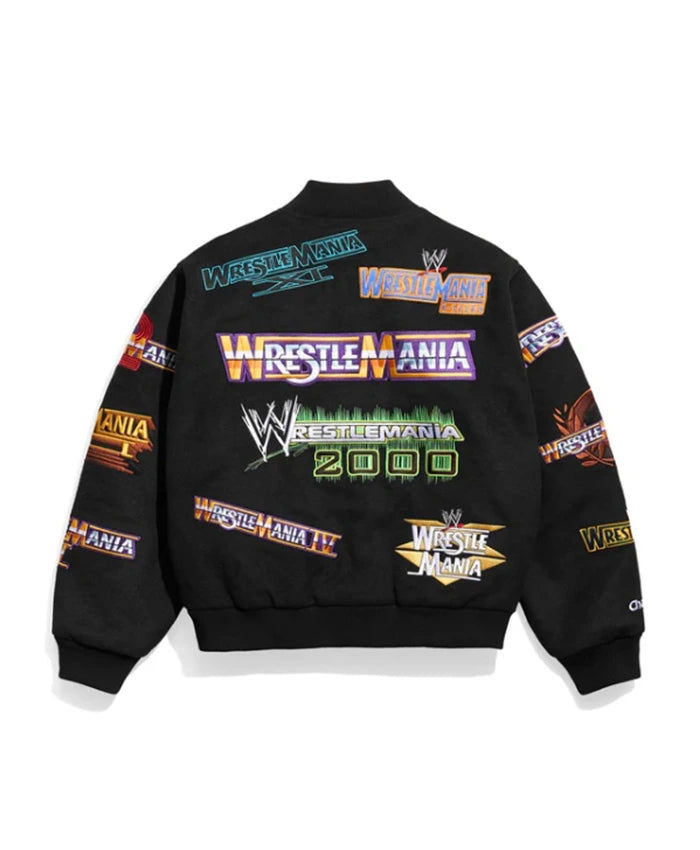 Wrestlemania 1 21 Varsity Jacket