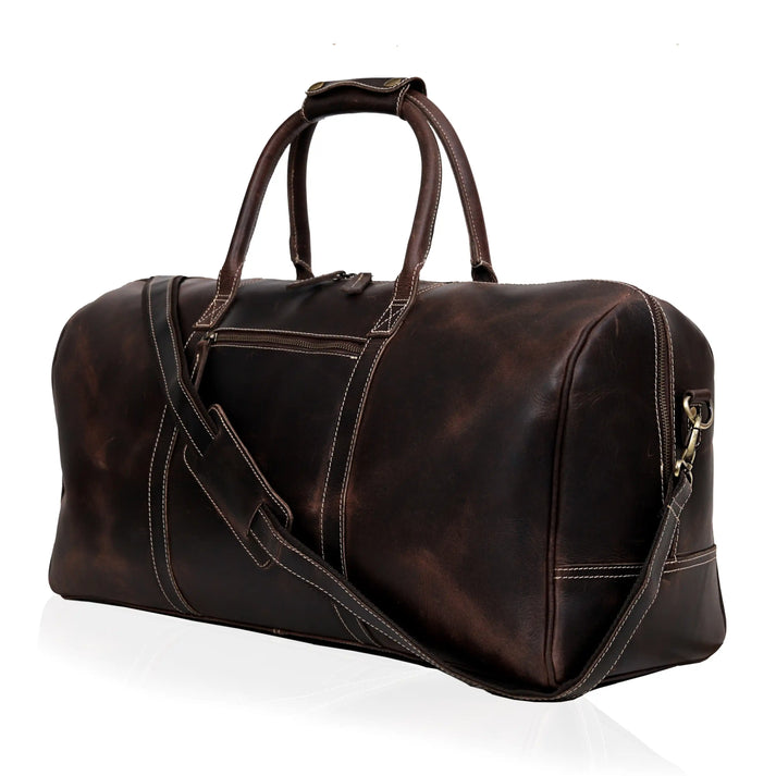 CHARLOTTE BUFFALO LEATHER DUFFLE BAG  21