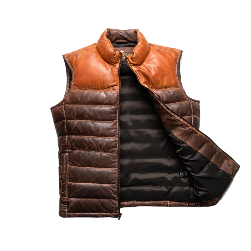 Men’s Bridger Leather Down Puffer Vest