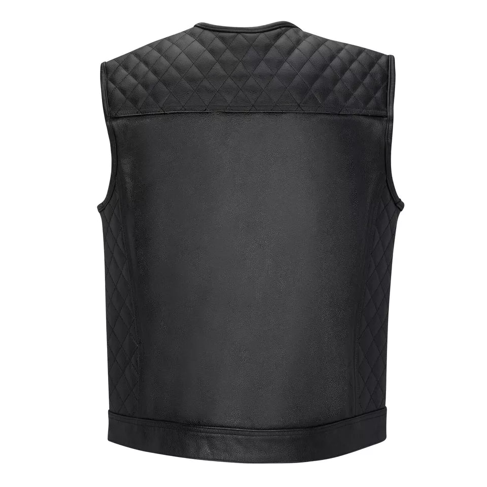 Vintage Leather Vest for Men – Classic Western & Biker Hybrid Look