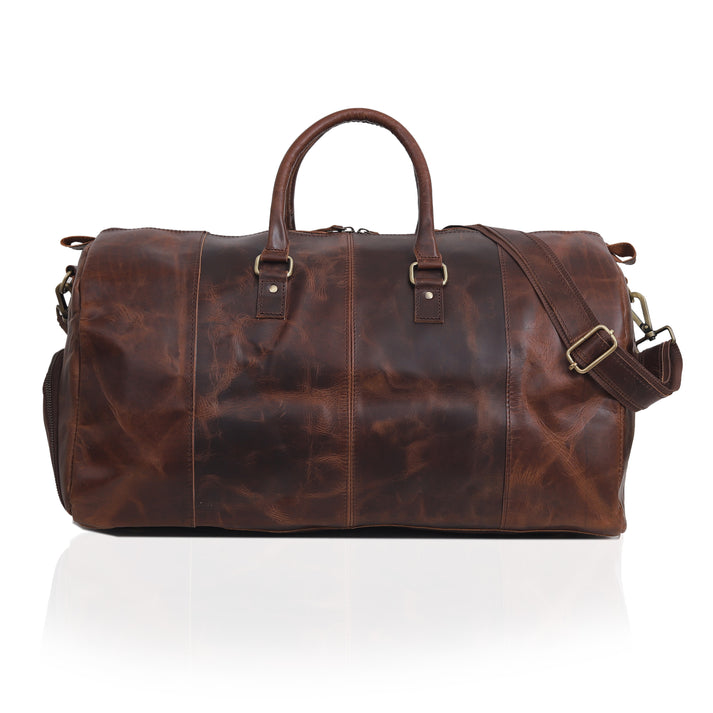 Mars Leather Duffel Bag for Men  Brown  20