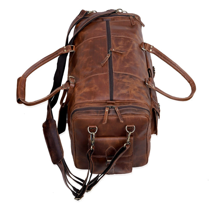 NEW JERSEY LEATHER DUFFEL BAG 20