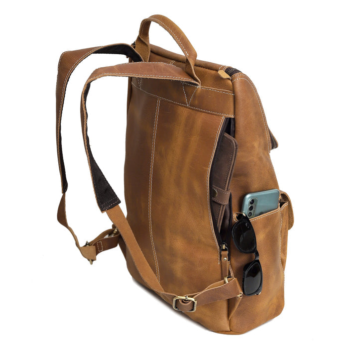 MADISON LEATHER BACKPACK  TAN