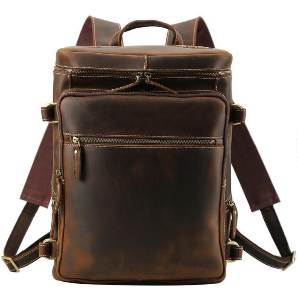 The Raoul Backpack  Handmade Vintage Leather Backpack