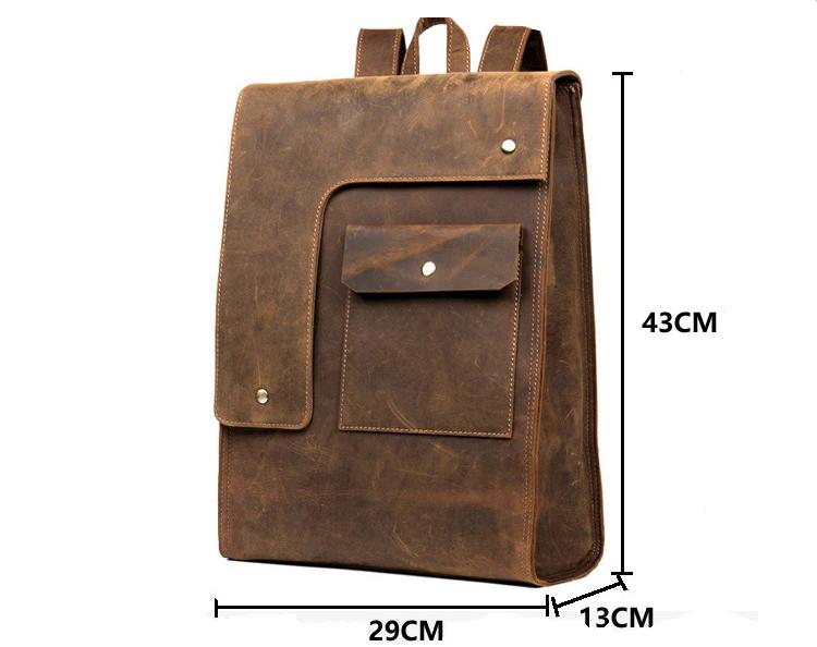 The Ragna Backpack  Vintage Leather Backpack