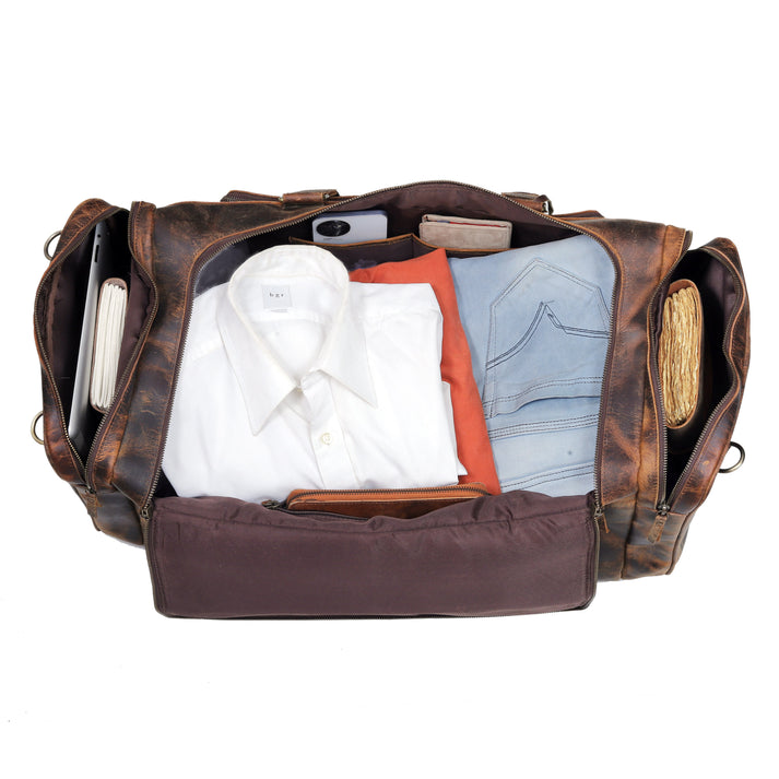 Farm Premium Leather Duffle Combo