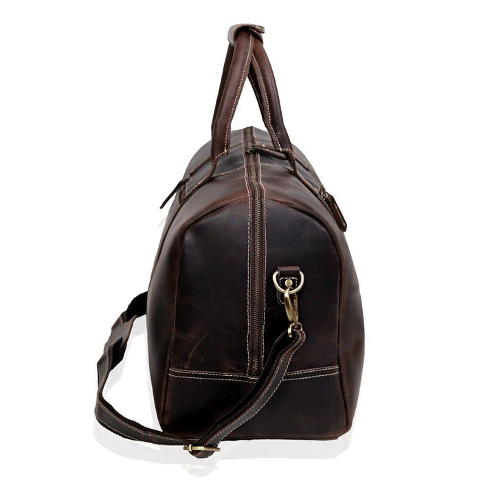 CHARLOTTE BUFFALO LEATHER DUFFLE BAG  21