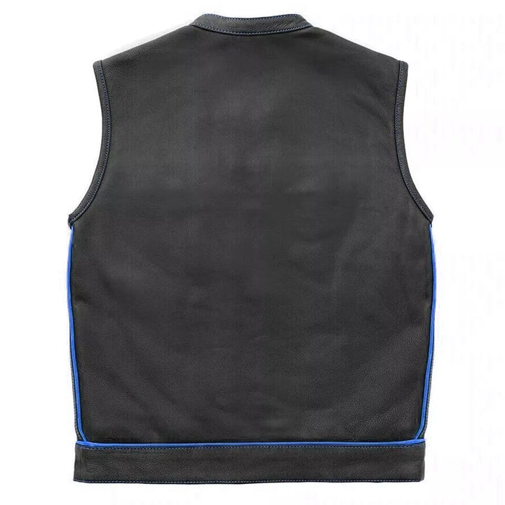 Kaida Leathers Men’s Café Racer Vest – Minimalist Urban Rider Edition