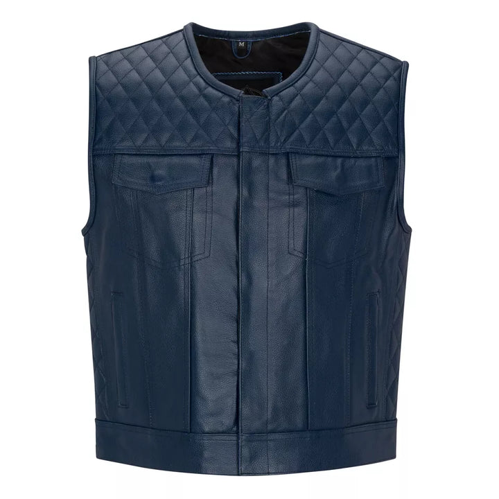 Premium Sheepskin Leather Vest – Lightweight Comfort, Biker Edge