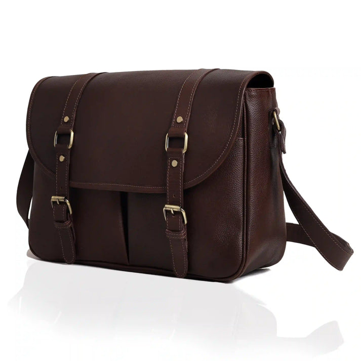 Limited Edition Handcrafted Full Grain Messenger Bag for Laptop  16 inch