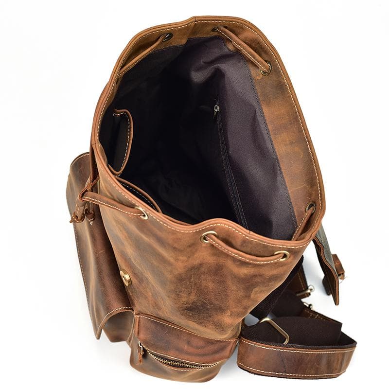 The Hagen Backpack  Vintage Leather Backpack