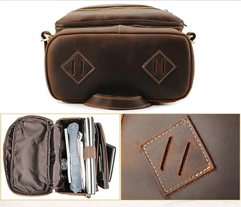 The Raoul Backpack  Handmade Vintage Leather Backpack