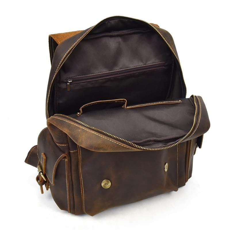 The Freja Backpack  Handcrafted Leather Backpack