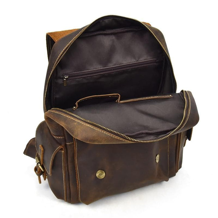 The Freja Backpack  Handcrafted Leather Backpack