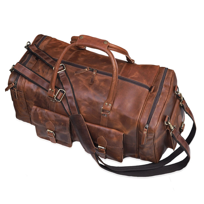 NEW JERSEY LEATHER DUFFEL BAG 20