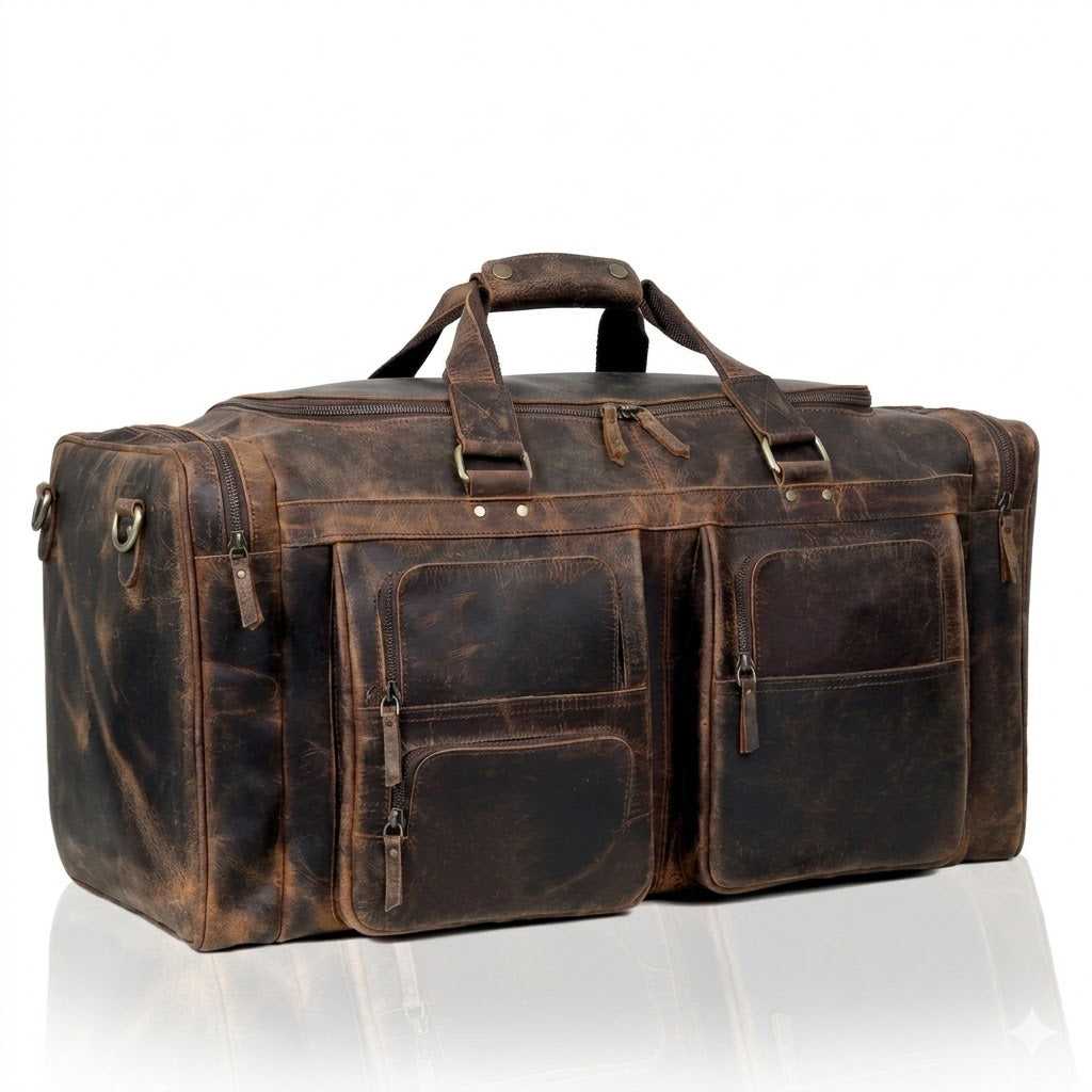 Farm Premium Leather Duffle Combo