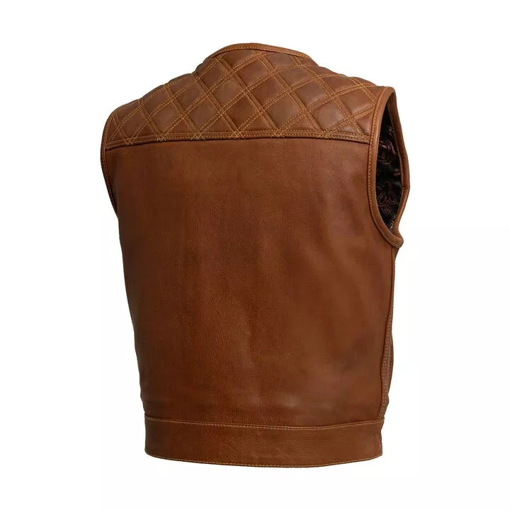 Genuine Leather Fashion Vest – Elegant Everyday Layer by Kaida Leathers