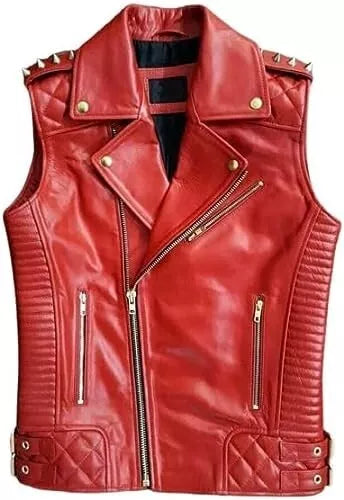 Lightweight Sheepskin Leather Vest | Kaida Leathers