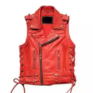 Real Leather Motorcycle Vest – Men’s Rider Edition