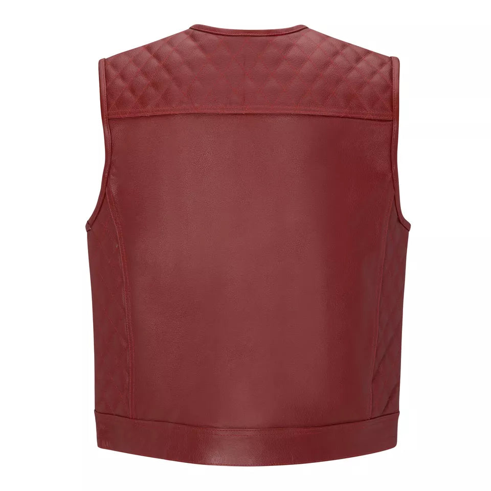 Custom Fit Leather Biker Vest | Kaida Leathers