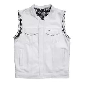 Urban Street Style Leather Vest | Kaida Leathers