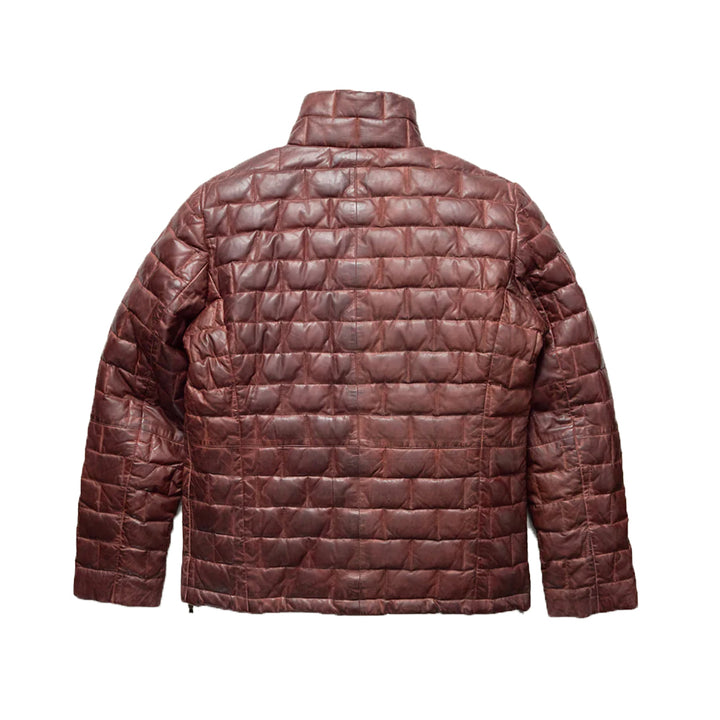 Men’s Black Puffer Hooded Quilted Jacket