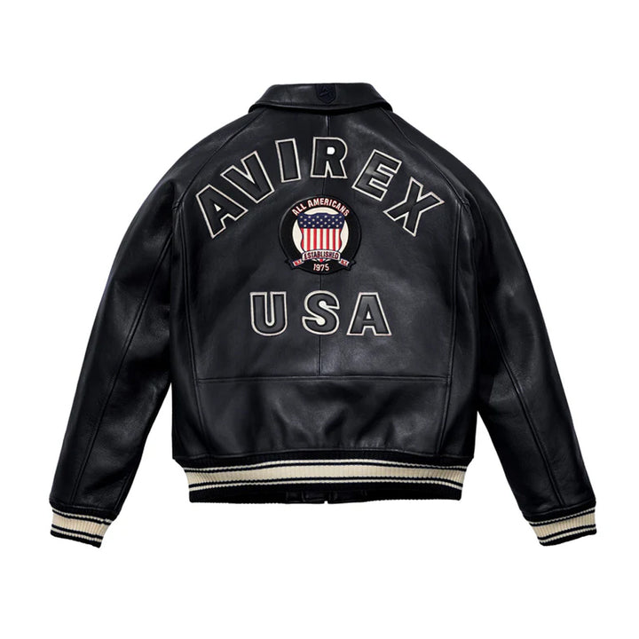 MENS BLACK LEATHER ICON JACKET