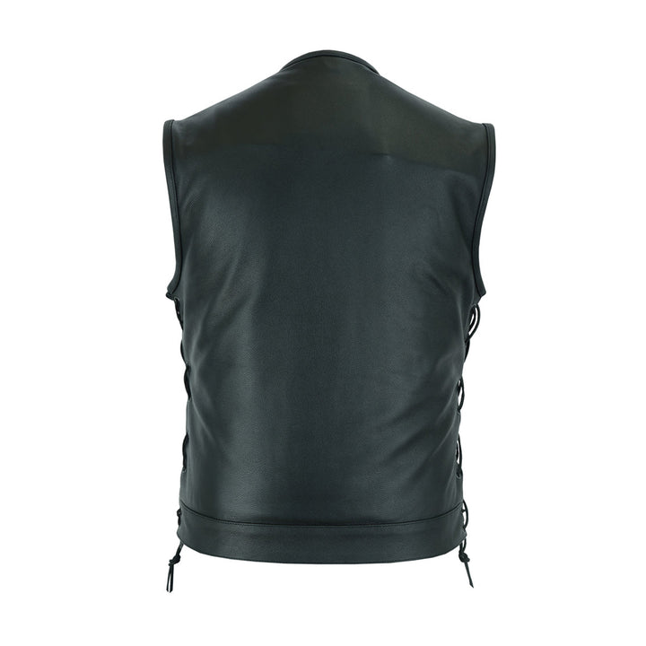 Men's Motorcycle Leather Vest