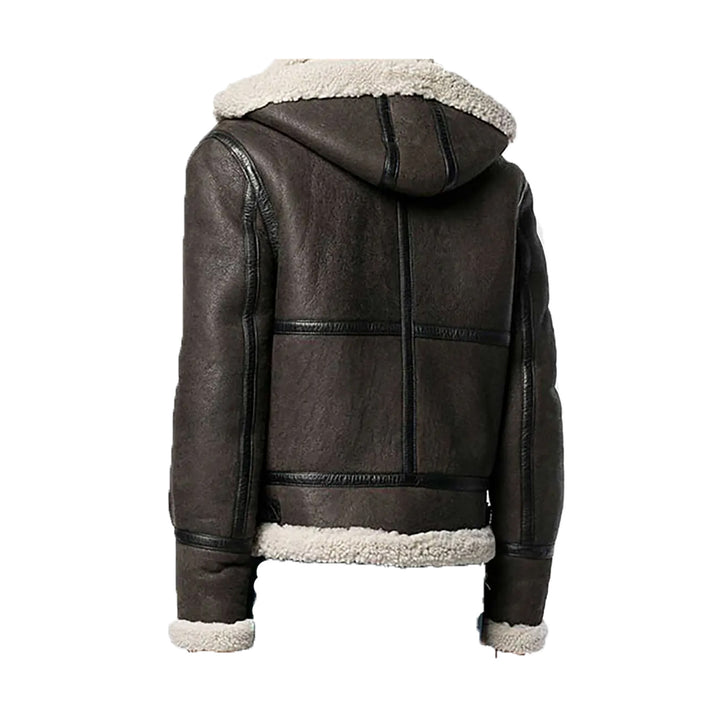 Men’s Vintage Brown B-6 Bomber Leather Jacket